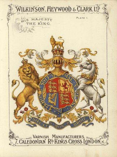 Hans Majestät Kungen (chromolitho) av English School