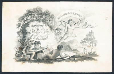 Hoare & Reeves, gravörer, handelskort av English School