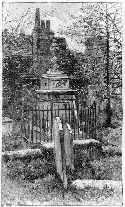 Hogarths grav i Chiswick Churchyard av English School