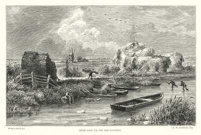 Holm Lode, i Fen Country (gravyr) av English School