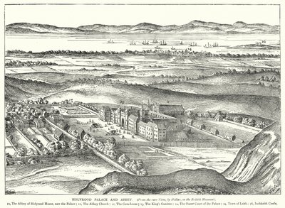 Holyrood Palace and Abbey (gravyr) av English School