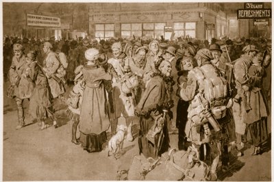 Hemma på permission: Efter ankomsten av trench-specialen vid Londons terminus, 1914-19 av English School