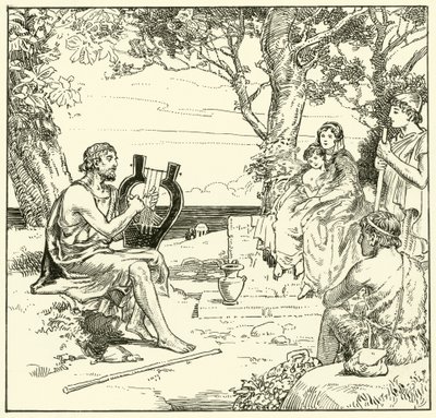 Homer (bläck på papper) av English School