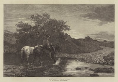 "Homewards," i utställningen av Royal Academy (gravyr) av English School