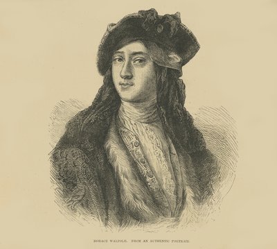 Horatio Walpole från ett autentiskt porträtt (gravyr) av English School
