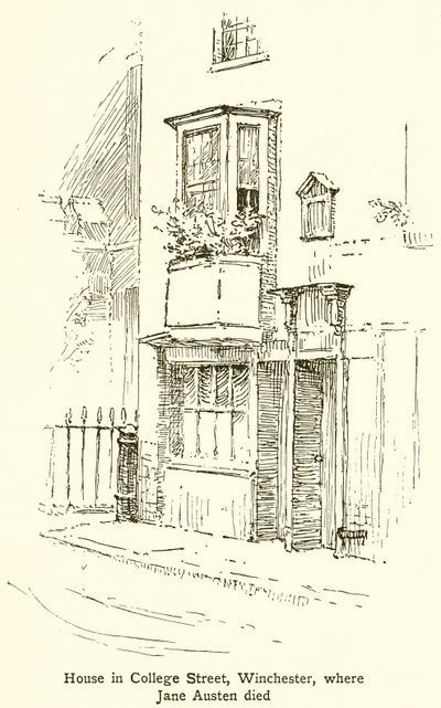 Hus på College Street, Winchester, där Jane Austen dog av English School
