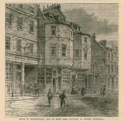 Huset i Westminster sägs ha varit ockuperat av Oliver Cromwell av English School