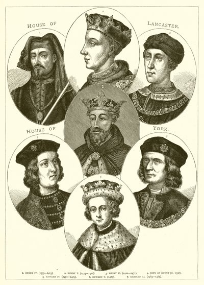 House of Lancaster. House of York av English School