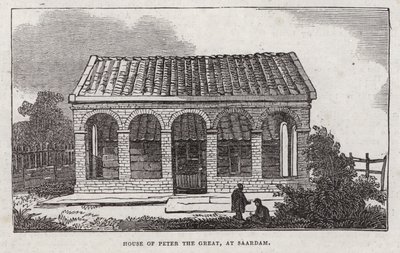 Peter den stores hus, Saardam (gravyr) av English School