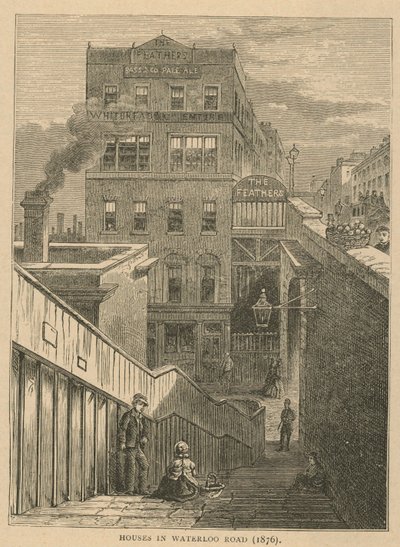 Hus i Waterloo Road, 1876 av English School