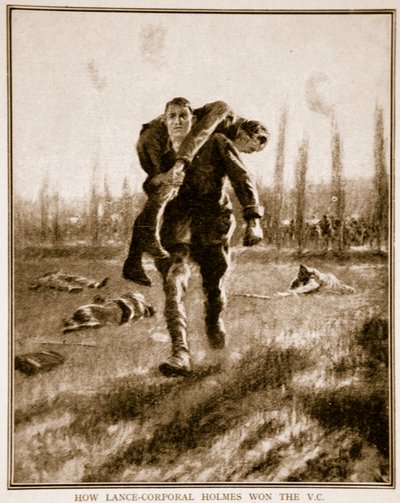 Hur vicekorporal Holmes vann V.C., 1914-19 av English School