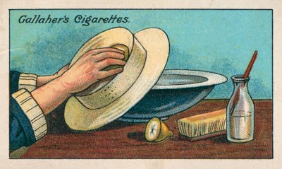 Wie man einen weißen Strohhut reinigt von English School