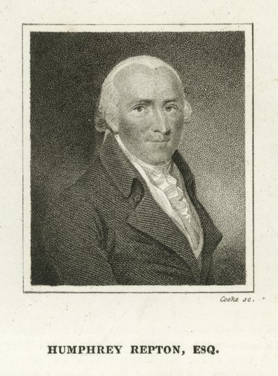 Humphrey Repton (gravyr) av English School