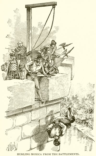 Hurling Moxica från Battlements av English School
