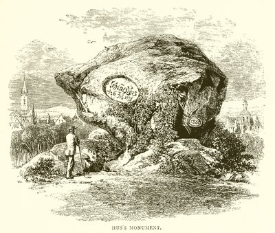 Huss monument av English School