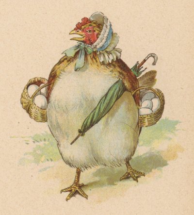 Jag hade en liten höna, den vackraste någonsin sett (chromolitho) av English School