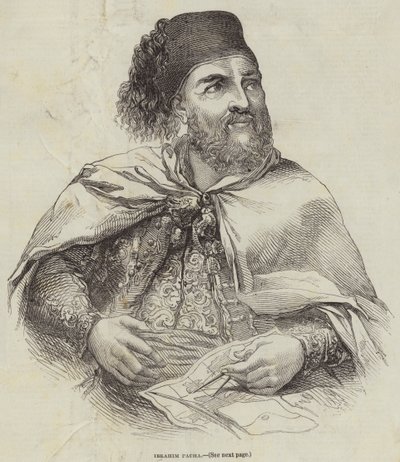 Ibrahim Pacha (gravyr) av English School