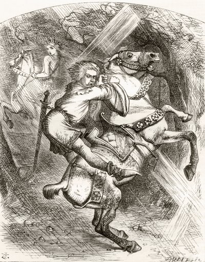 Illustration efter J. Tenniel till dikten 