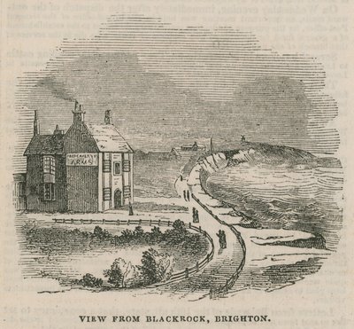 Illustration som visar jordskret i Brighton av English School