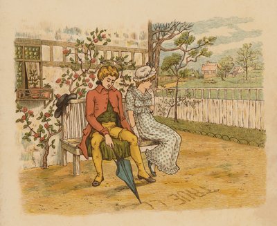 Illustration för Drömmar, danser och besvikelser (färglitografi) av English School