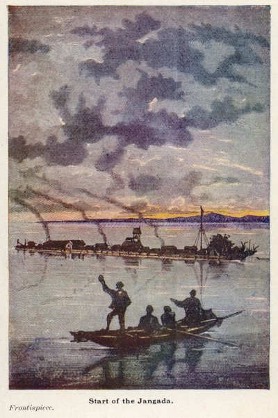 Illustration för åttahundra ligor på Amazonas (färg litho) av English School