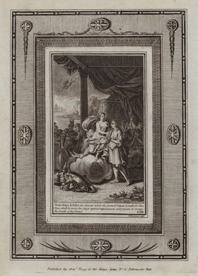 Illustration till Homeros Iliad (gravyr) av English School
