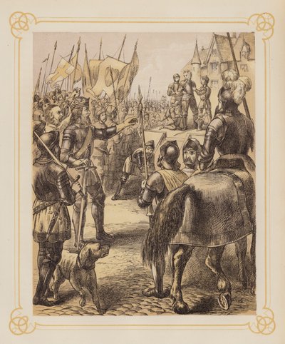 Illustration till John Bunyans Holy War (litografi) av English School