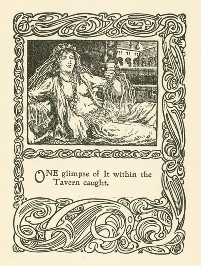 Illustration för Rubaiyat av Omar Khayyam (litho) av English School