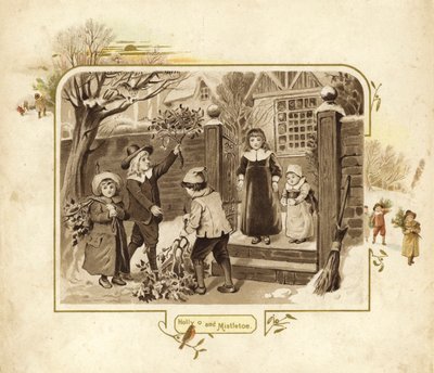 Illustration för Jultomtens ankomst av English School