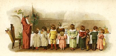 Illustration för Jultomtens ankomst av English School