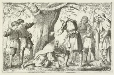 Illustration för The Pilgrims Progress av John Bunyan av English School