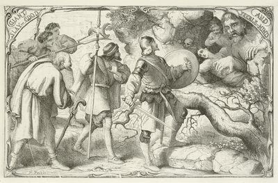 Illustration för The Pilgrims Progress av John Bunyan av English School