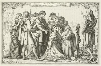 Illustration för The Pilgrims Progress av John Bunyan av English School