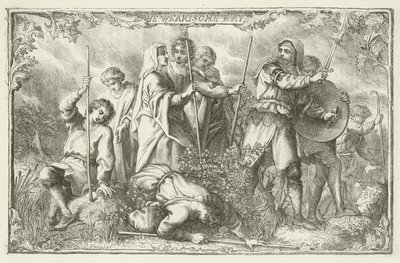 Illustration för The Pilgrims Progress av John Bunyan av English School