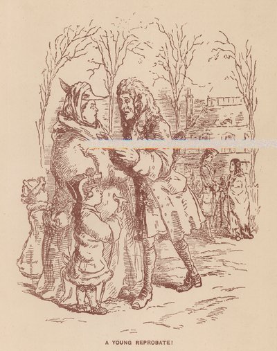 Illustration för The Virginians av Thackeray (litho) av English School