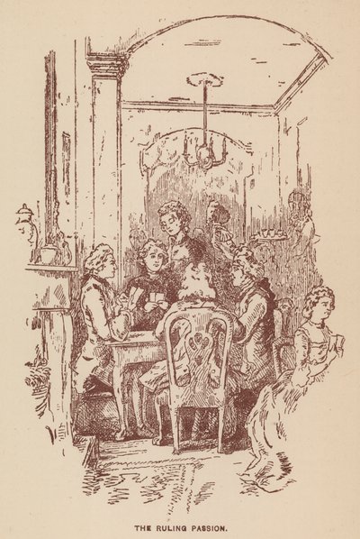 Illustration för The Virginians av Thackeray (litho) av English School