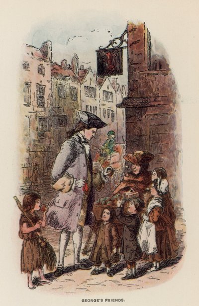 Illustration för The Virginians av Thackeray av English School