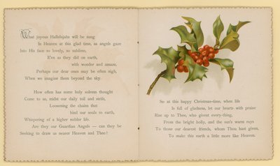 Illustration till Tidings Of Joy av Dora Ross (färglitografi) av English School