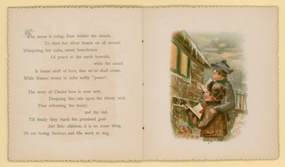 Illustration till Tidings Of Joy av Dora Ross (färglitografi) av English School