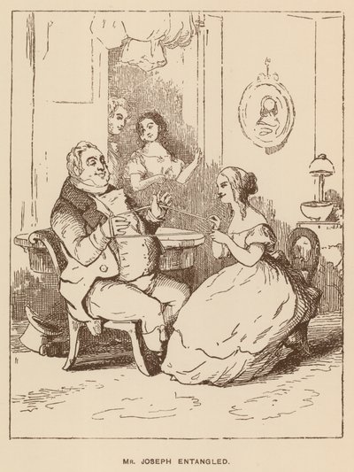 Illustration för Vanity Fair av Thackeray (litho) av English School