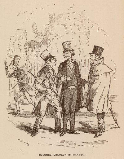 Illustration för Vanity Fair av Thackeray av English School