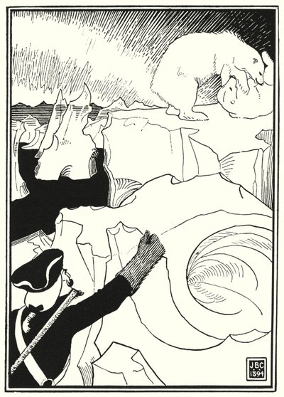 Illustration för Baron Munchausens äventyr (gravyr) av English School
