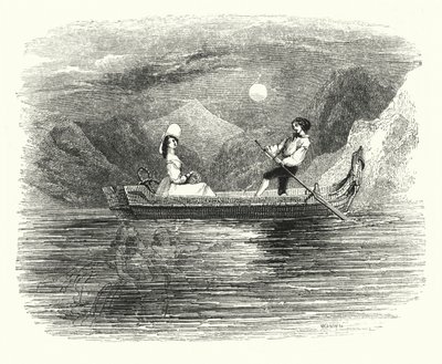 Illustration für das Ballett, Ondine oder Die Nixe von English School