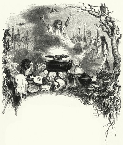 Illustration för baletten, La Sylphide (gravyr) av English School