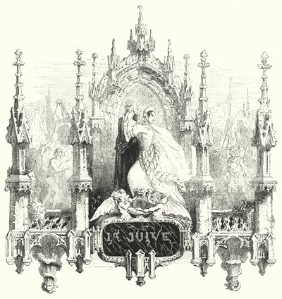 Illustration till operan La Juive av Fromental Halevy (gravyr) av English School