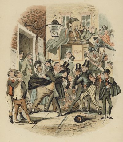 Illustration från Nicholas Nickleby av English School