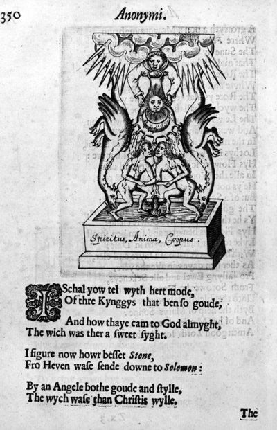 Illustration från Theatrum Chemicum Britannicum av Elias Ashmole, publicerad första gången 1652 av English School