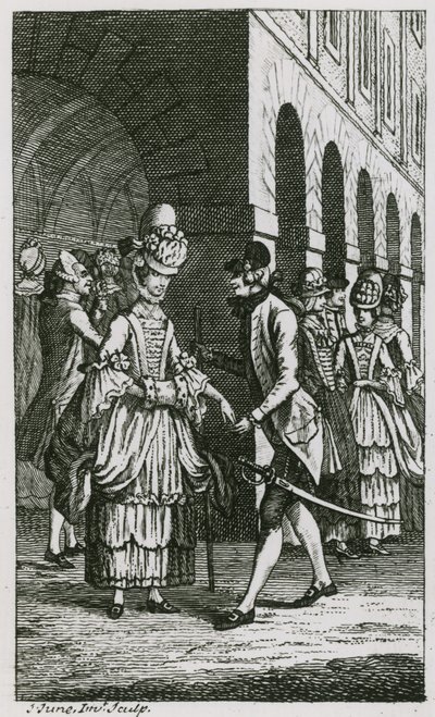 Illustration i Harriss List, upplagan av 1773 av English School