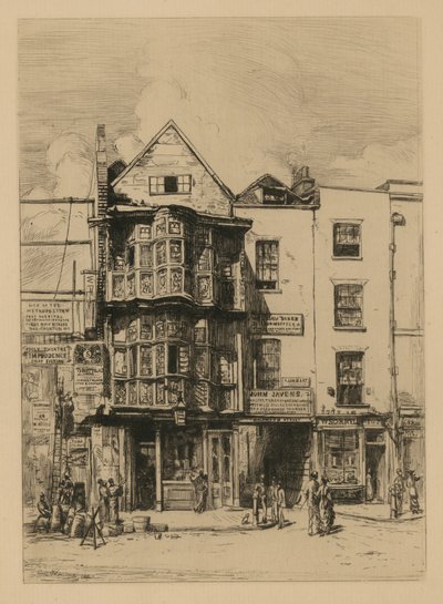 Illustration av Sir Paul Pindar Stout House av English School