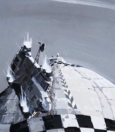 Illustration till berättelse av Arthur C Clarke av English School